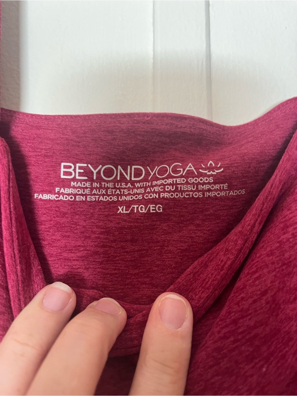 Beyond Yoga Spacedye Squareneck Sports Bra Maroon Soft - Picture 4 of 4